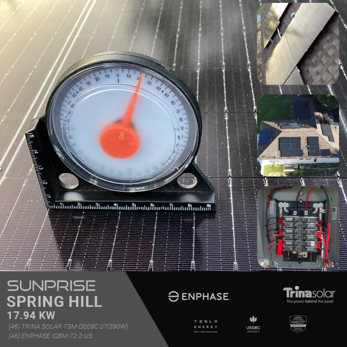 17.94kw Spring Hill Solar Installation